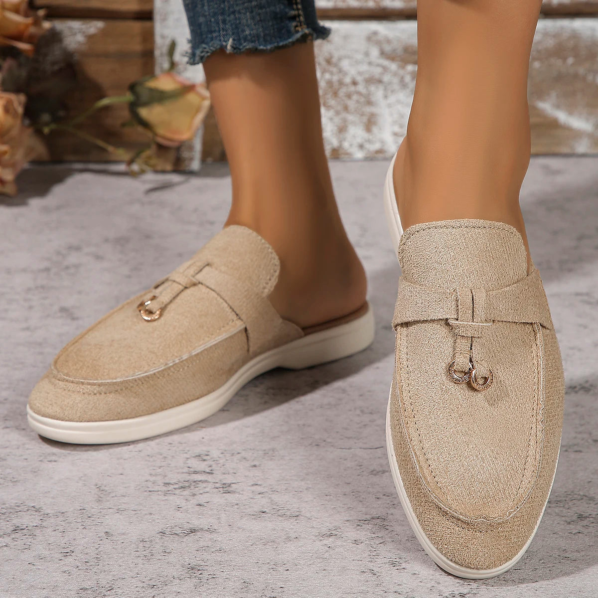 Dame Sneakers Slip-On Flade Fritidssko 9
