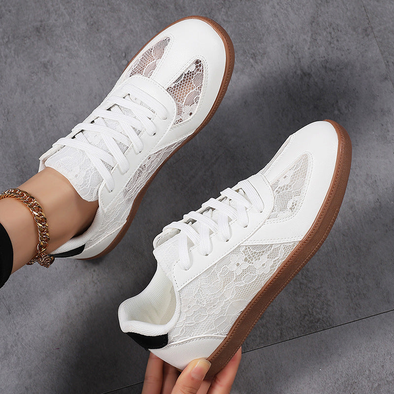 Dame Sneakers med Snørebånd Sporty Stil 2