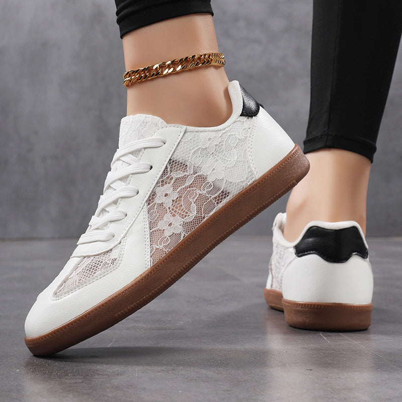 Dame Sneakers med Snørebånd Sporty Stil 5