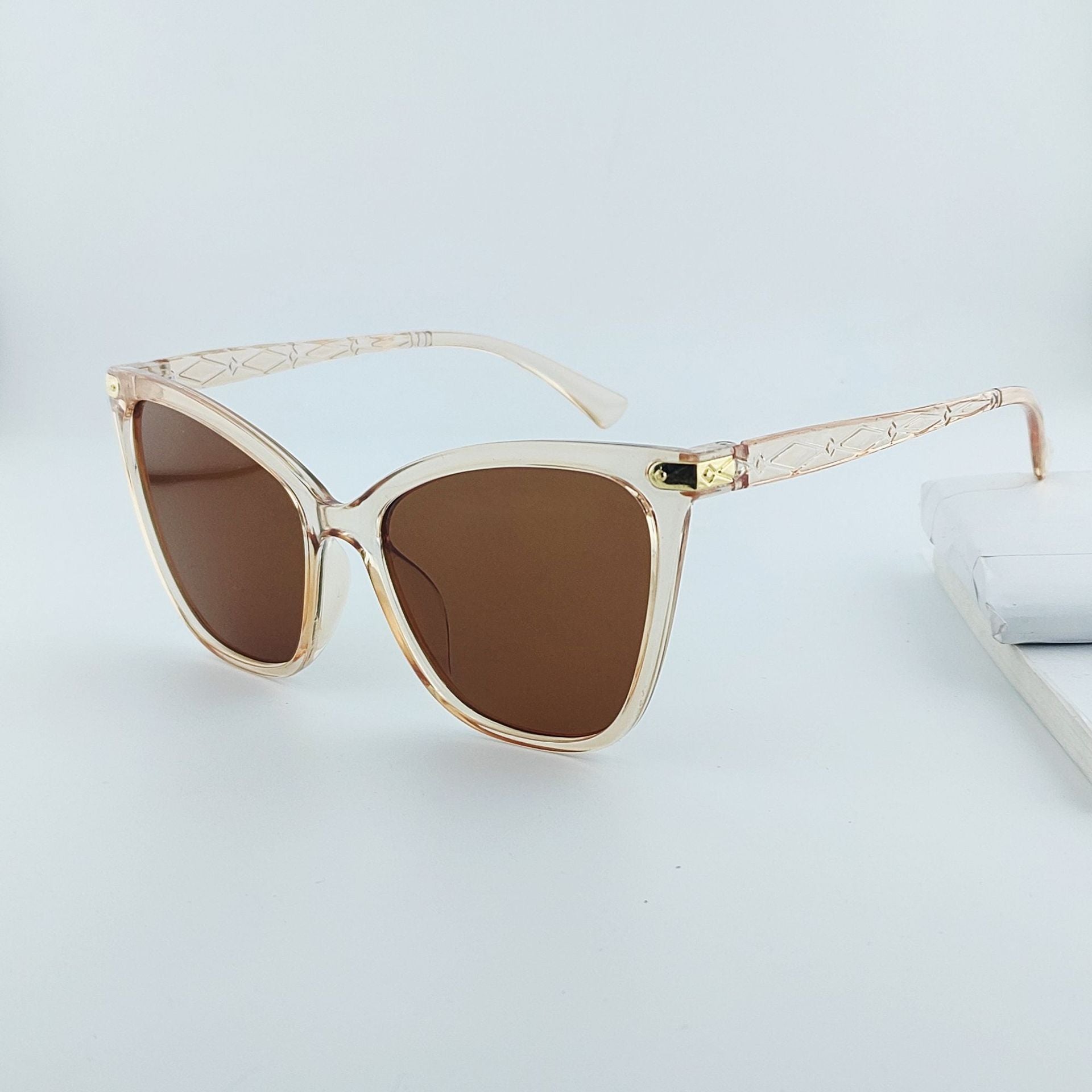 Dame Solbriller Cat-Eye Trendy Med UV-Beskyttelse 0