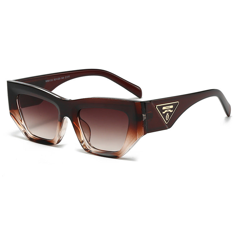 Dame Solbriller Geometrisk Design Med UV-Beskyttelse 8