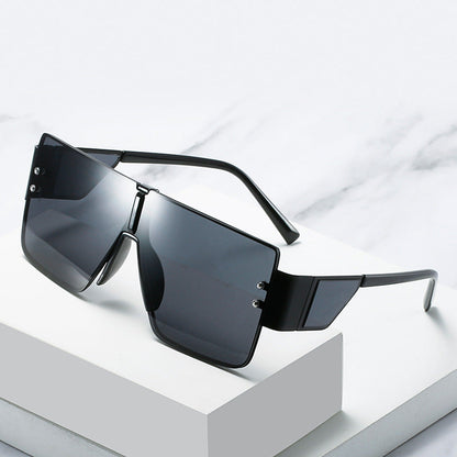 Dame Solbriller Overdimensionerede Futuristisk Design 4