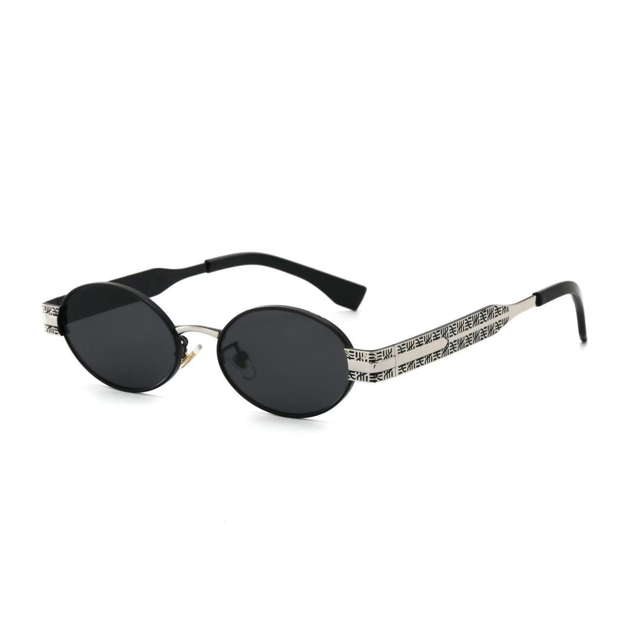Dame Solbriller Runde Trendy Design med UV400 Beskyttelse 0