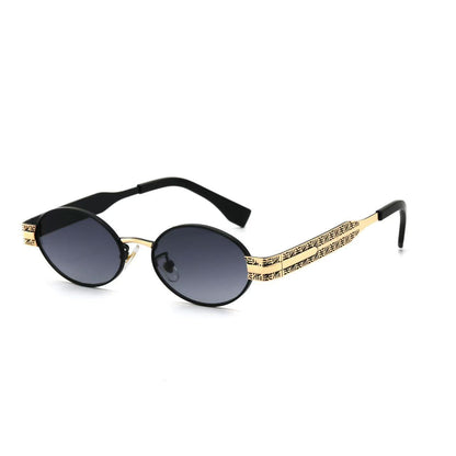 Dame Solbriller Runde Trendy Design med UV400 Beskyttelse 10