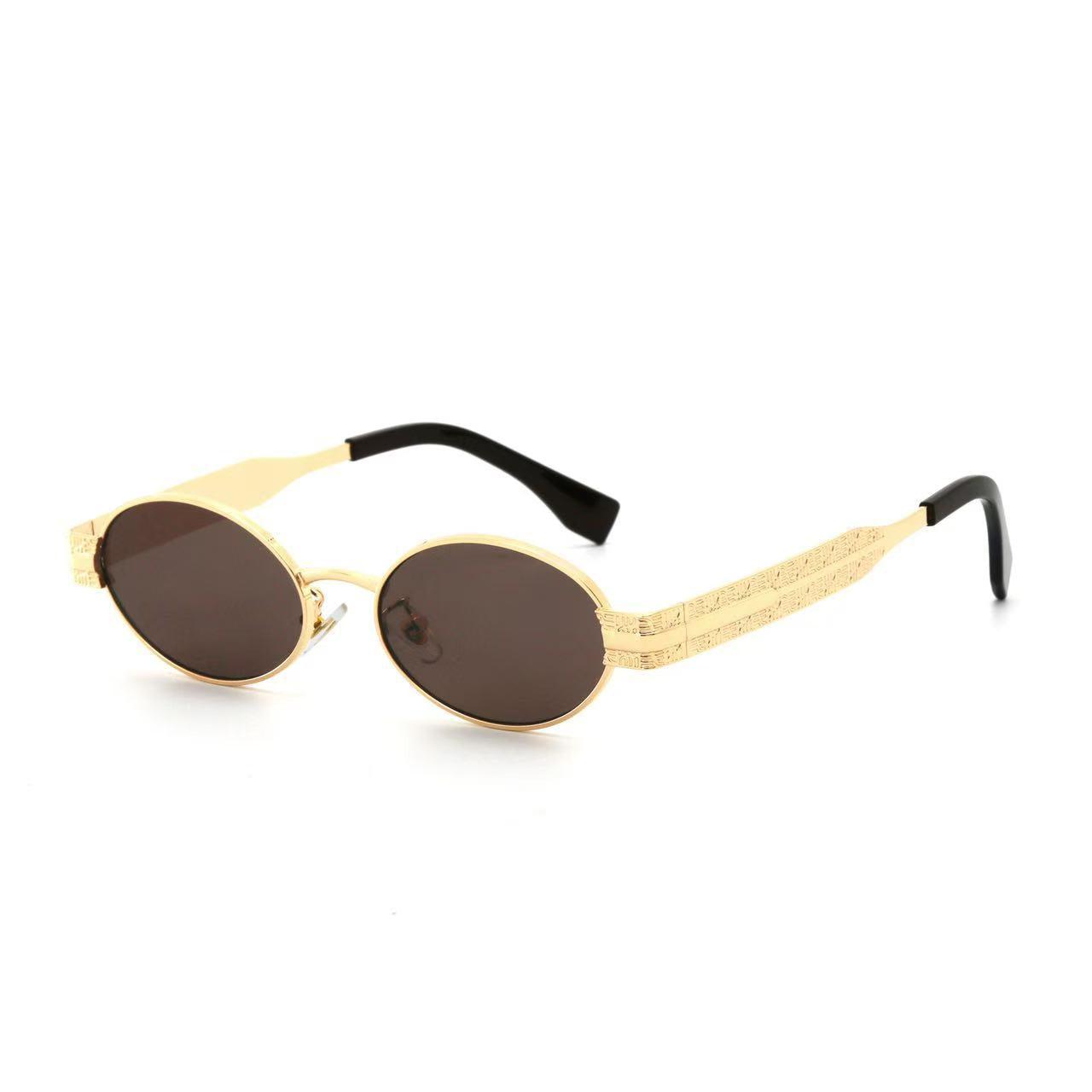 Dame Solbriller Runde Trendy Design med UV400 Beskyttelse 6