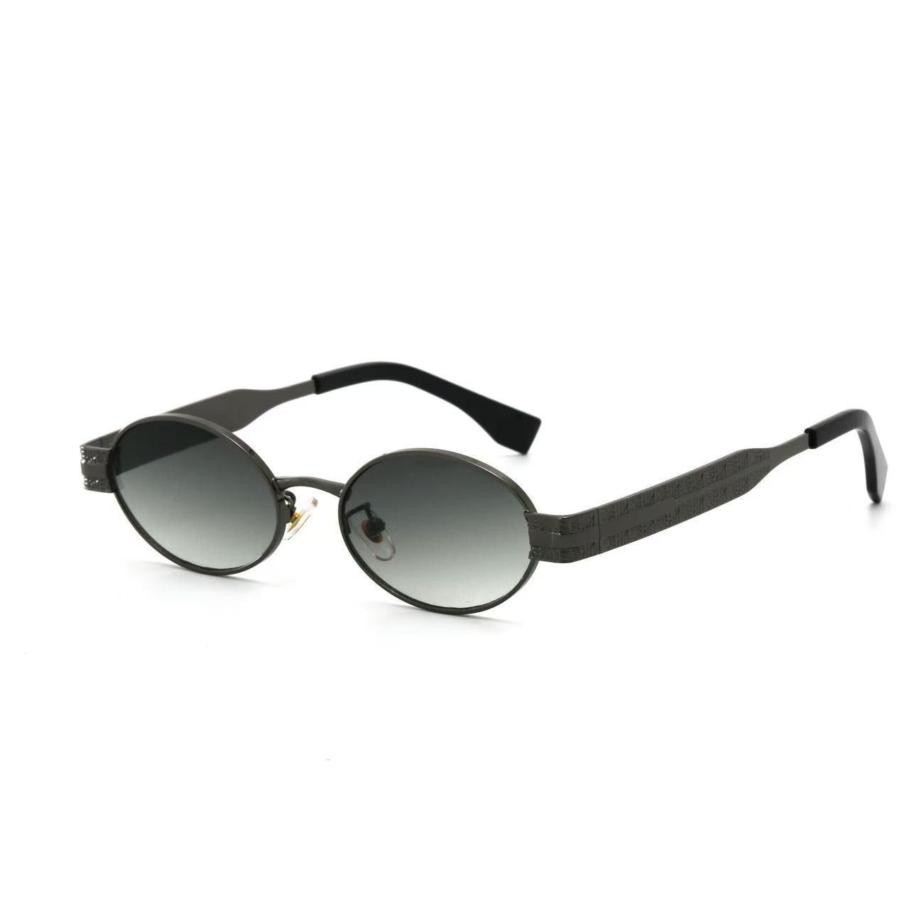Dame Solbriller Runde Trendy Design med UV400 Beskyttelse 8
