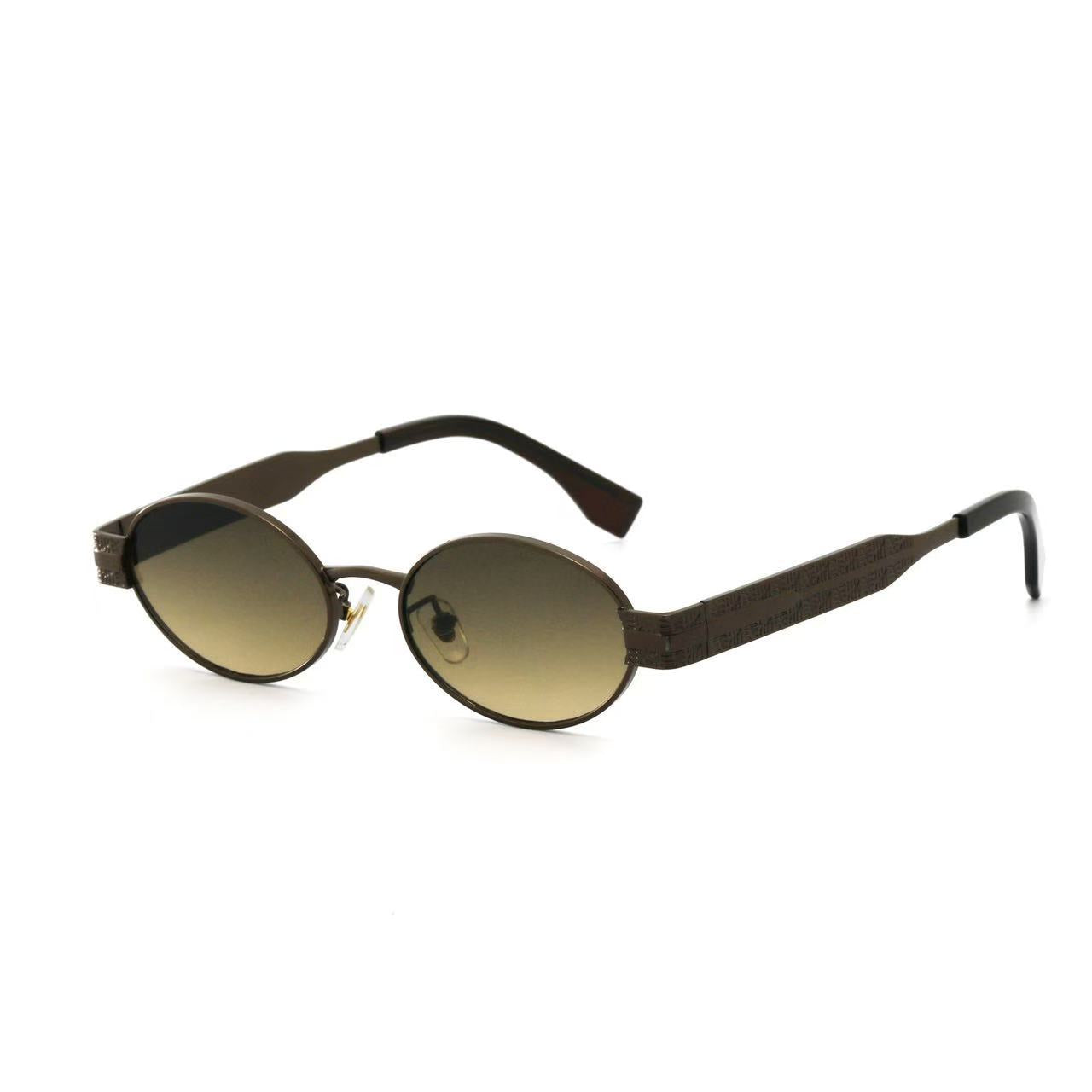Dame Solbriller Runde Trendy Design med UV400 Beskyttelse 9