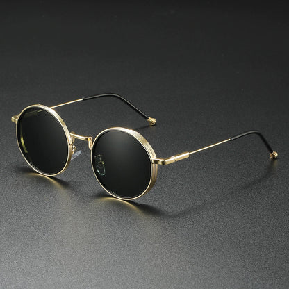 Dame Solbriller Runde med Vintage Stil og Gradientfarvede Linser 2