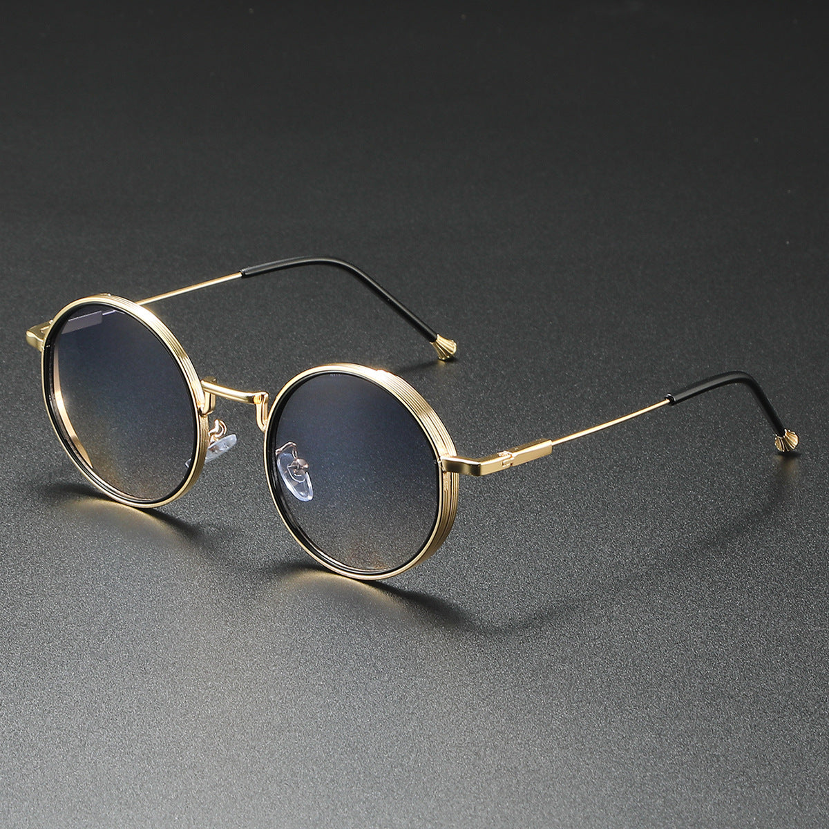 Dame Solbriller Runde med Vintage Stil og Gradientfarvede Linser 3