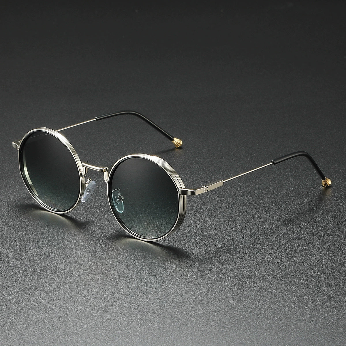 Dame Solbriller Runde med Vintage Stil og Gradientfarvede Linser 4