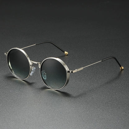 Dame Solbriller Runde med Vintage Stil og Gradientfarvede Linser 4