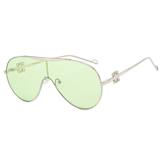 Dame Solbriller Sporty Shield Design med UV-Beskyttelse 0