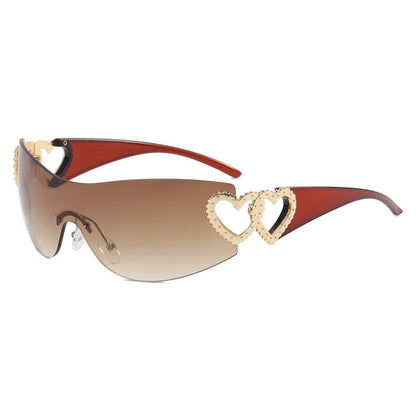 Dame Solbriller Sporty Skjold Design med UV-Beskyttelse 1