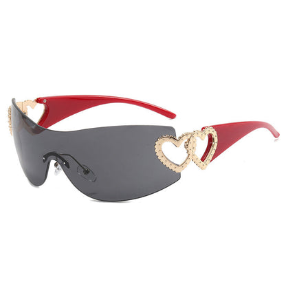 Dame Solbriller Sporty Skjold Design med UV-Beskyttelse 10
