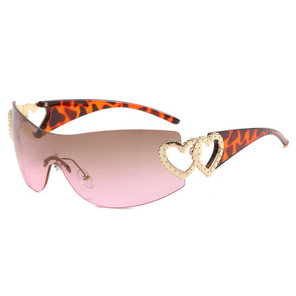 Dame Solbriller Sporty Skjold Design med UV-Beskyttelse 13