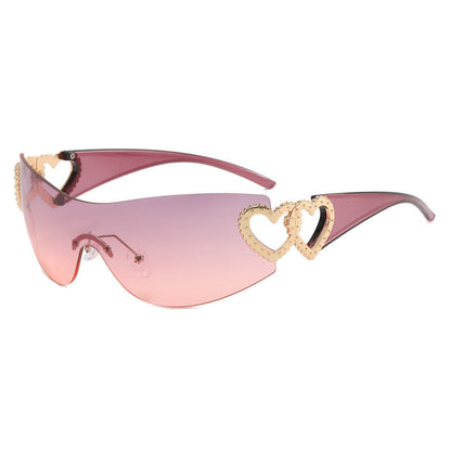 Dame Solbriller Sporty Skjold Design med UV-Beskyttelse 2