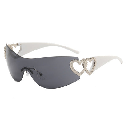Dame Solbriller Sporty Skjold Design med UV-Beskyttelse 3
