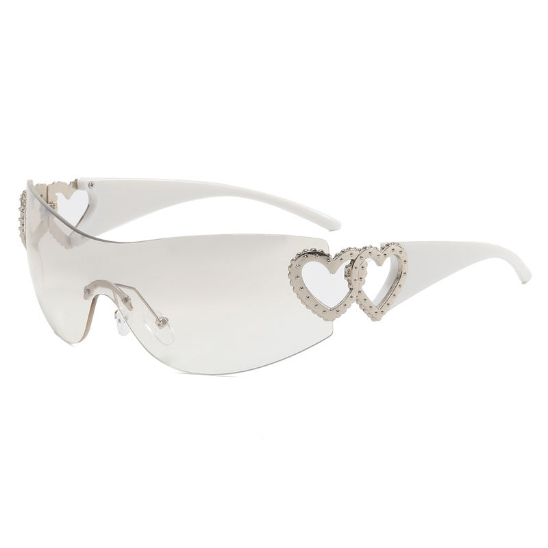 Dame Solbriller Sporty Skjold Design med UV-Beskyttelse 5