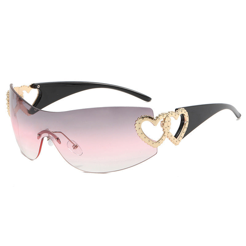 Dame Solbriller Sporty Skjold Design med UV-Beskyttelse 9