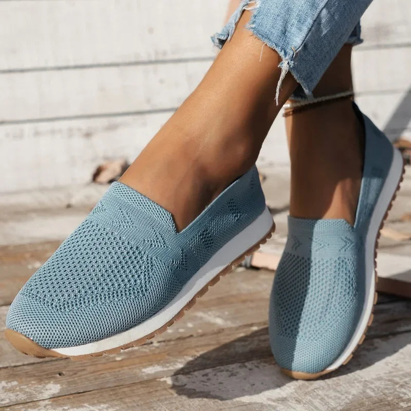 Dame Sommer Sko Slip-On Komfortabel 3