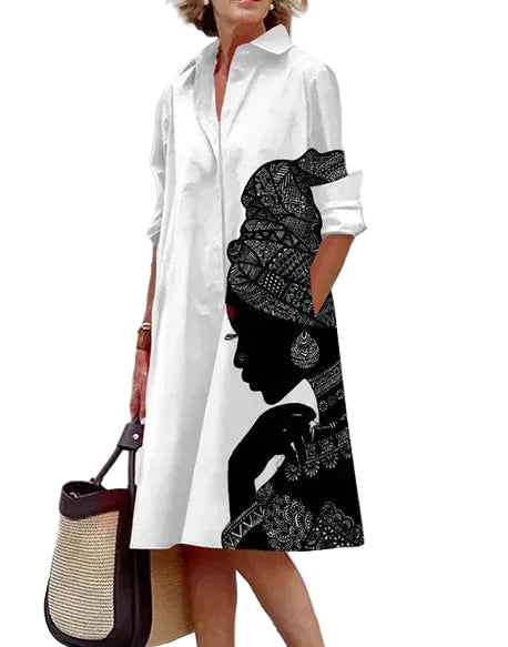 Dame Sommerkjole Med Print Elegant Design 0