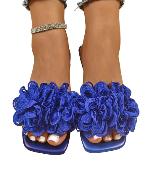 Dame Splejsningssandaler Peep Toe Blomsterdesign 0
