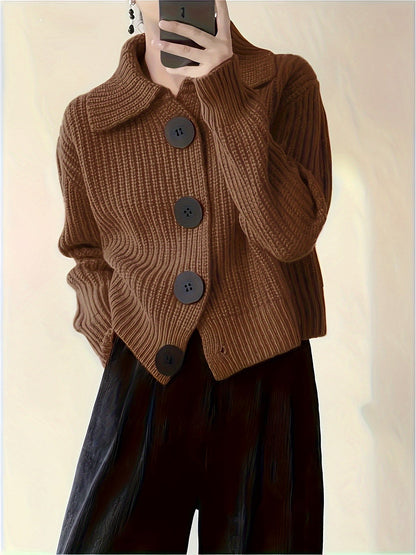 Dame Strik Cardigan Overdimensioneret Stil 2