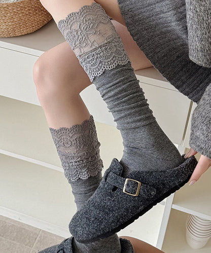 Dame Strømper Mellemlang Patchwork Design 2