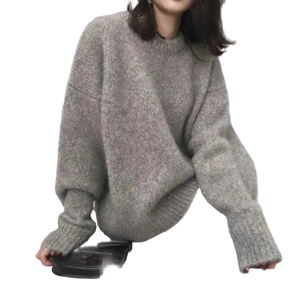 Dame Sweater Løs Pasform Afslappet Design 0