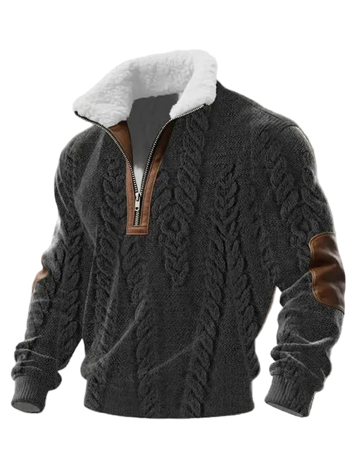Dame Sweater med Lynlås og Høj Krave 0