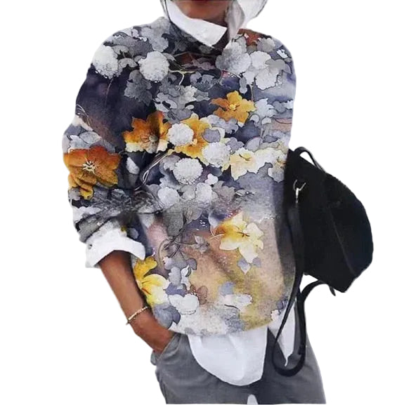 Dame Sweater med Print Moderne 0