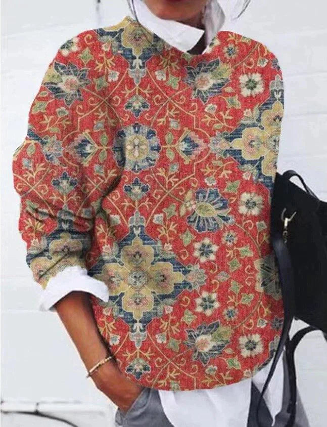 Dame Sweater med Print Moderne 3