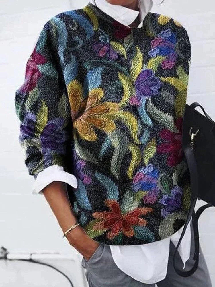 Dame Sweater med Print Moderne 4