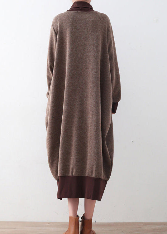 Dame Sweaterkjole Højhalset 3