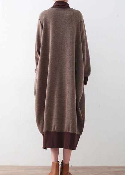 Dame Sweaterkjole Højhalset 3