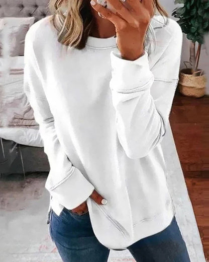Dame Sweatshirt Komfortabel Casual Style 1