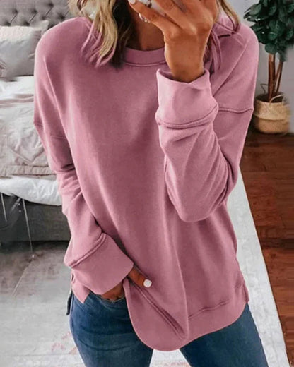 Dame Sweatshirt Komfortabel Casual Style 2