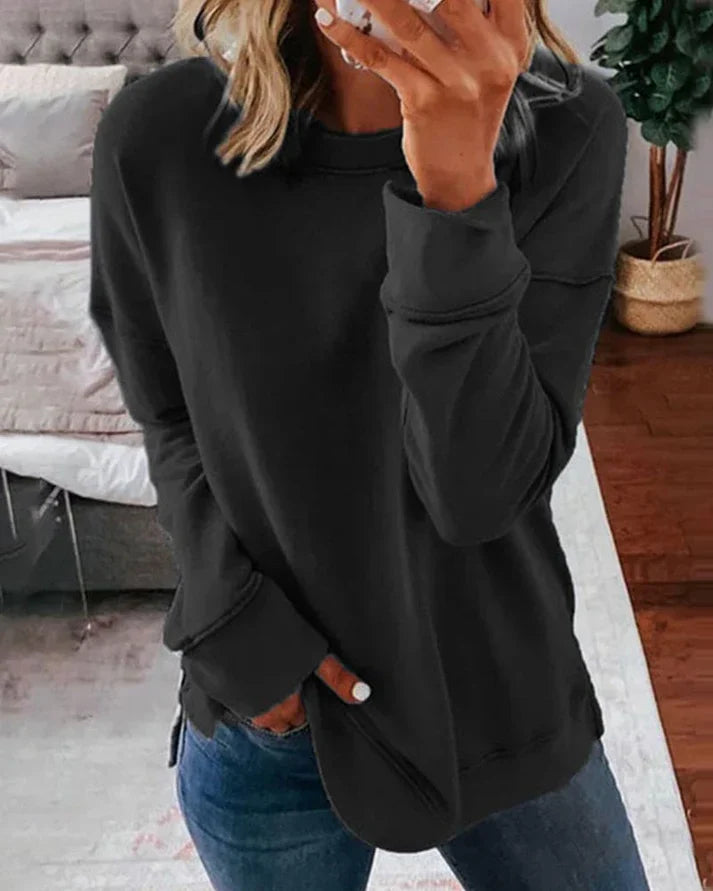 Dame Sweatshirt Komfortabel Casual Style 5