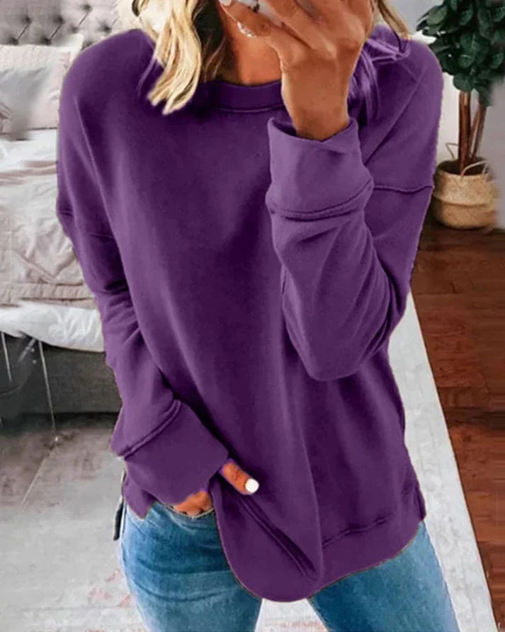 Dame Sweatshirt Komfortabel Casual Style 6
