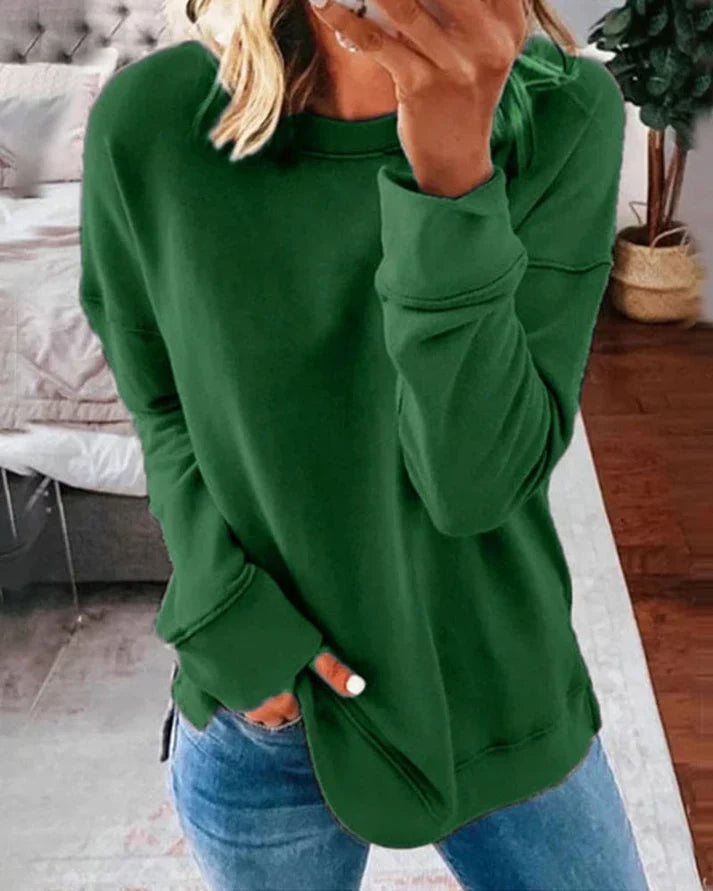Dame Sweatshirt Komfortabel Casual Style 7