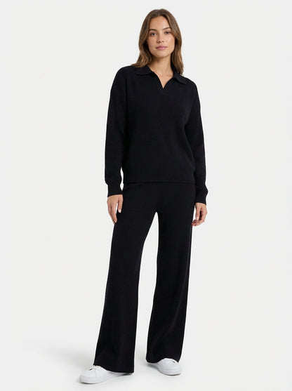 Dame Tøjsæt Til Kvinder Afslappet Stil Med Pullover Og Bukser 2