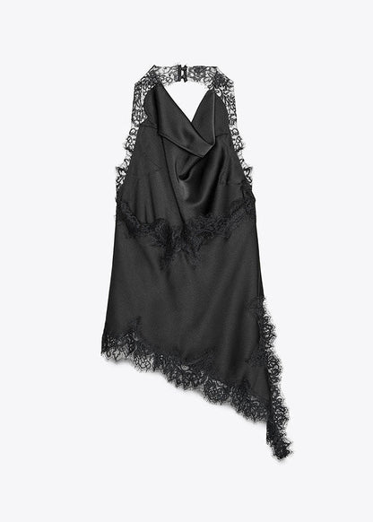 Dame Top Asymmetrisk Patchwork Design 3