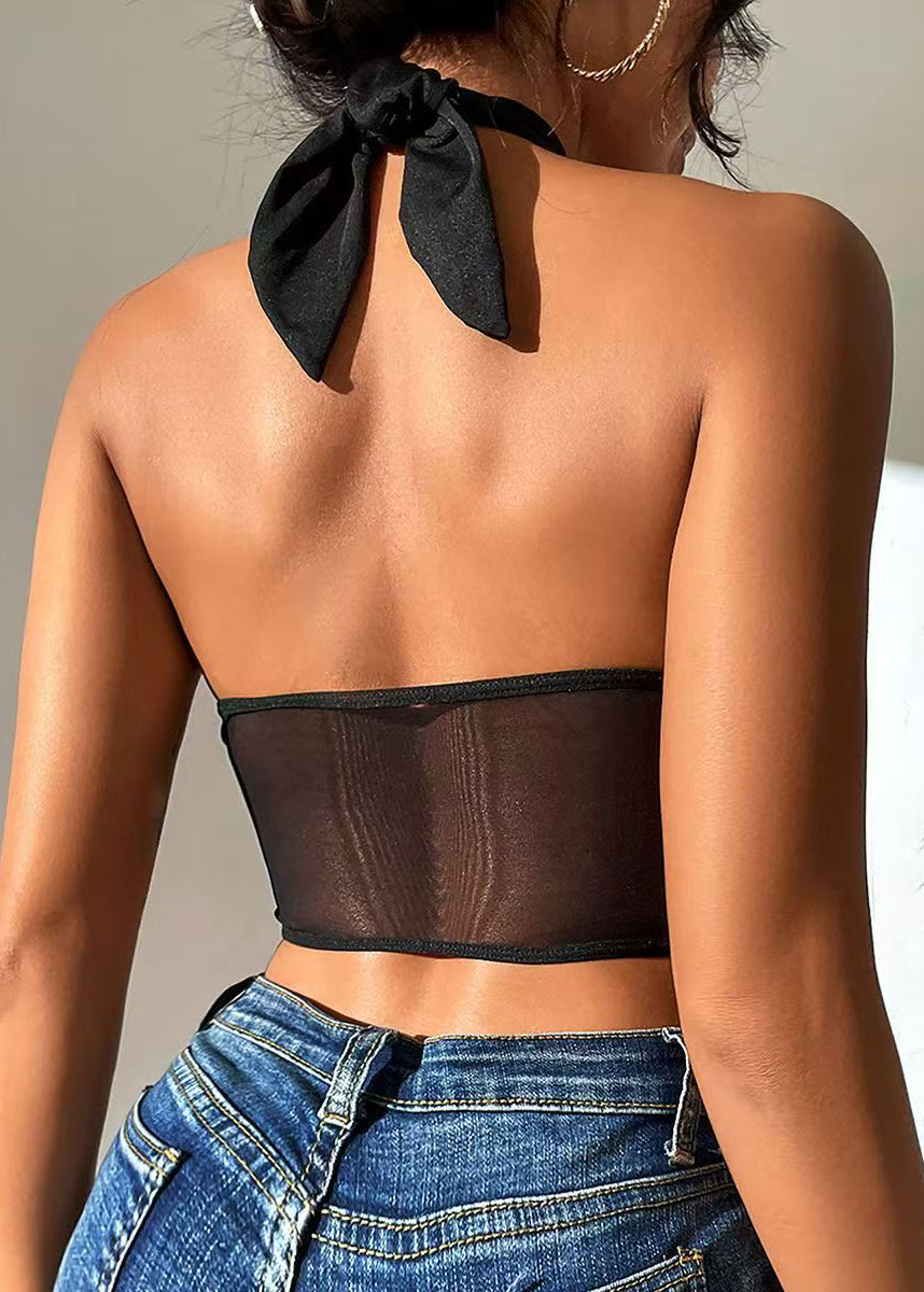 Dame Top Halter Patchwork Design 4