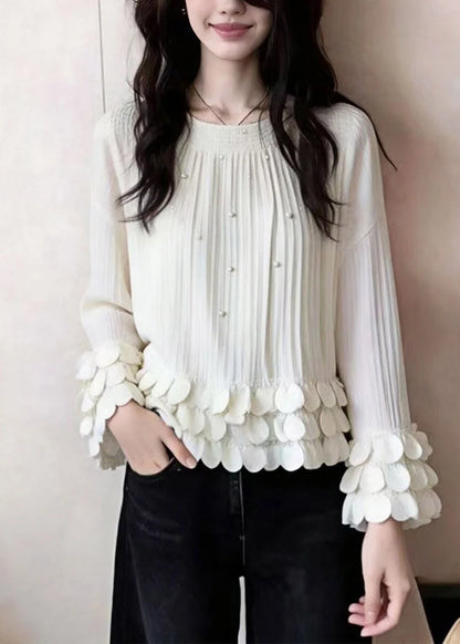 Dame Top O-hals Patchwork Design 2