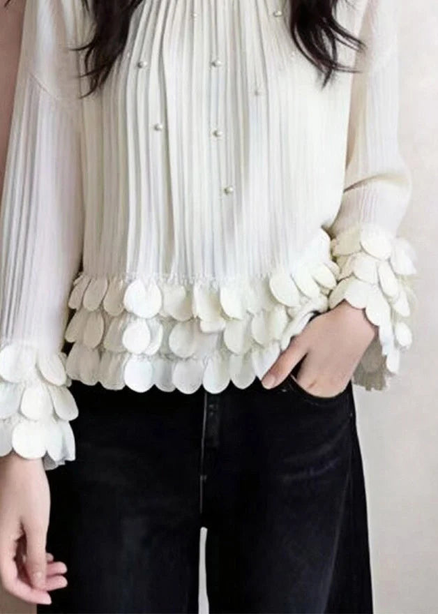 Dame Top O-hals Patchwork Design 3