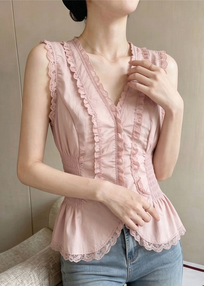 Dame Top V-hals Patchwork Design 2