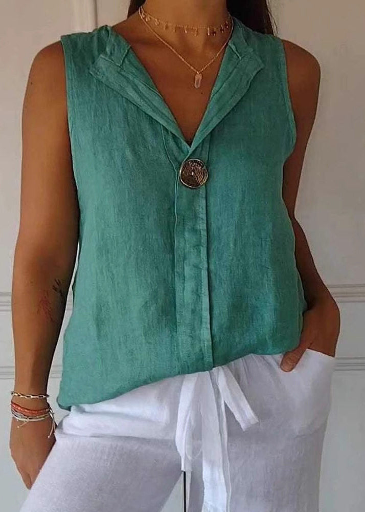 Dame Top V-hals Patchwork Design 4