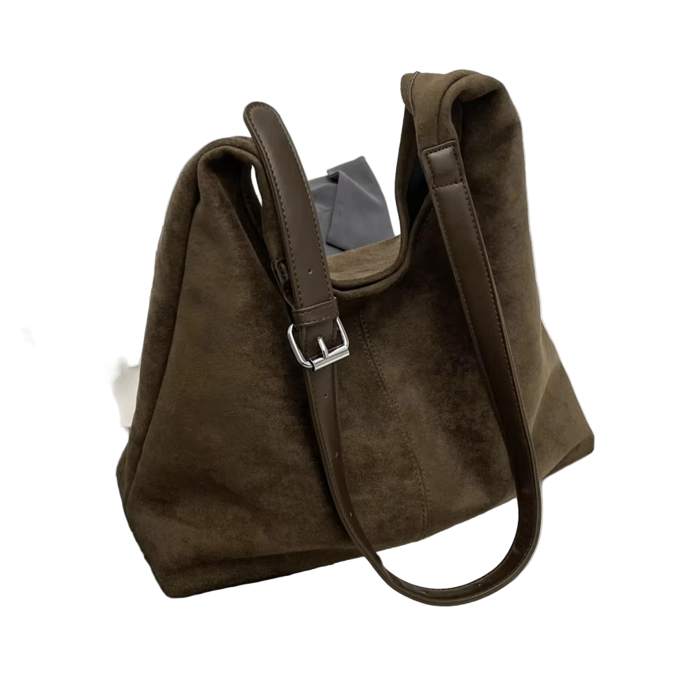 Dame Trunk-stil Håndtaske med Justerbar Rem 1