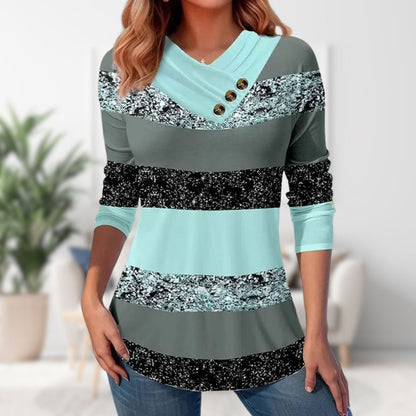 Dame V-hals Sweater Strikket 2
