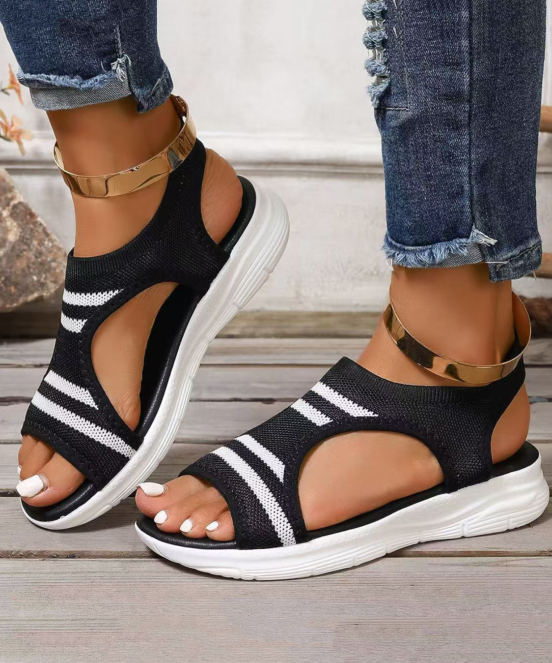 Dame Vandresandaler Med Mesh Detaljer 1